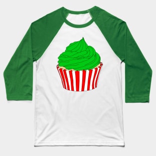 Christmas Cupcake Baseball T-Shirt